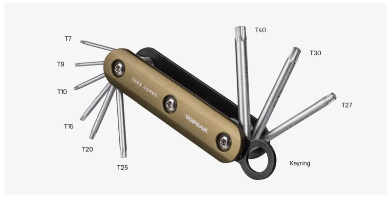 Topeak Torx Combo Folding Aluminium Cycling MultiTool-3